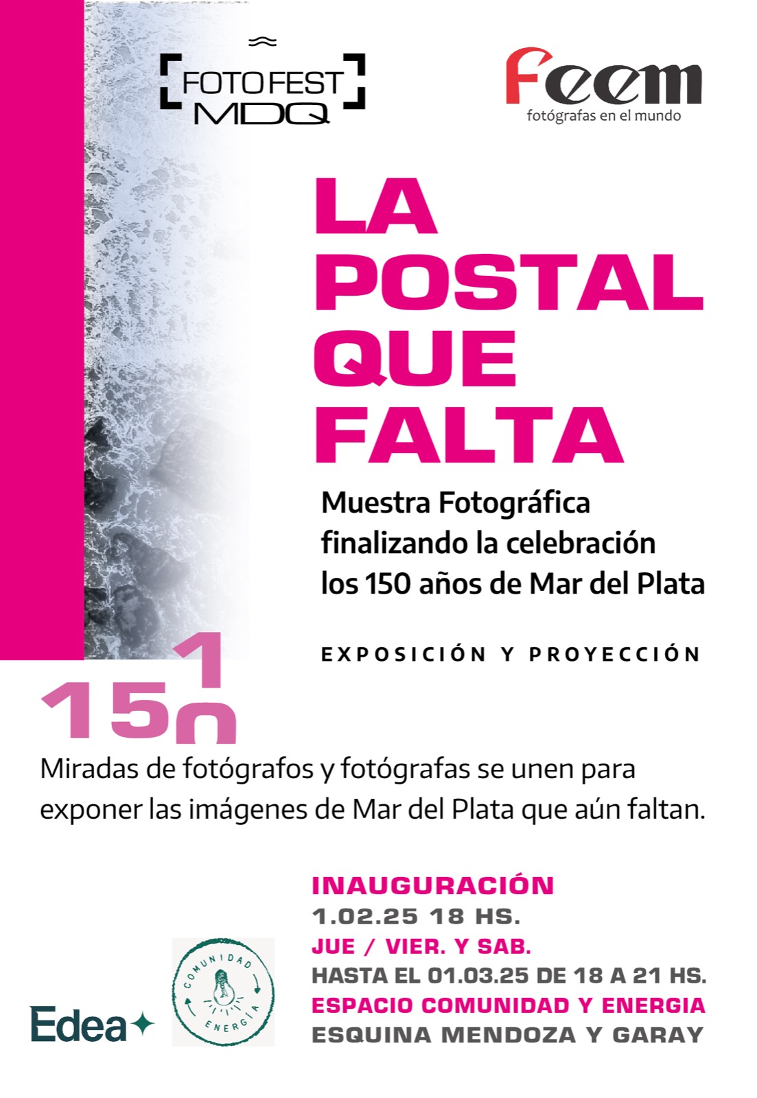 Afiche de La postal que falta, en EDEA Comunidad y Energía